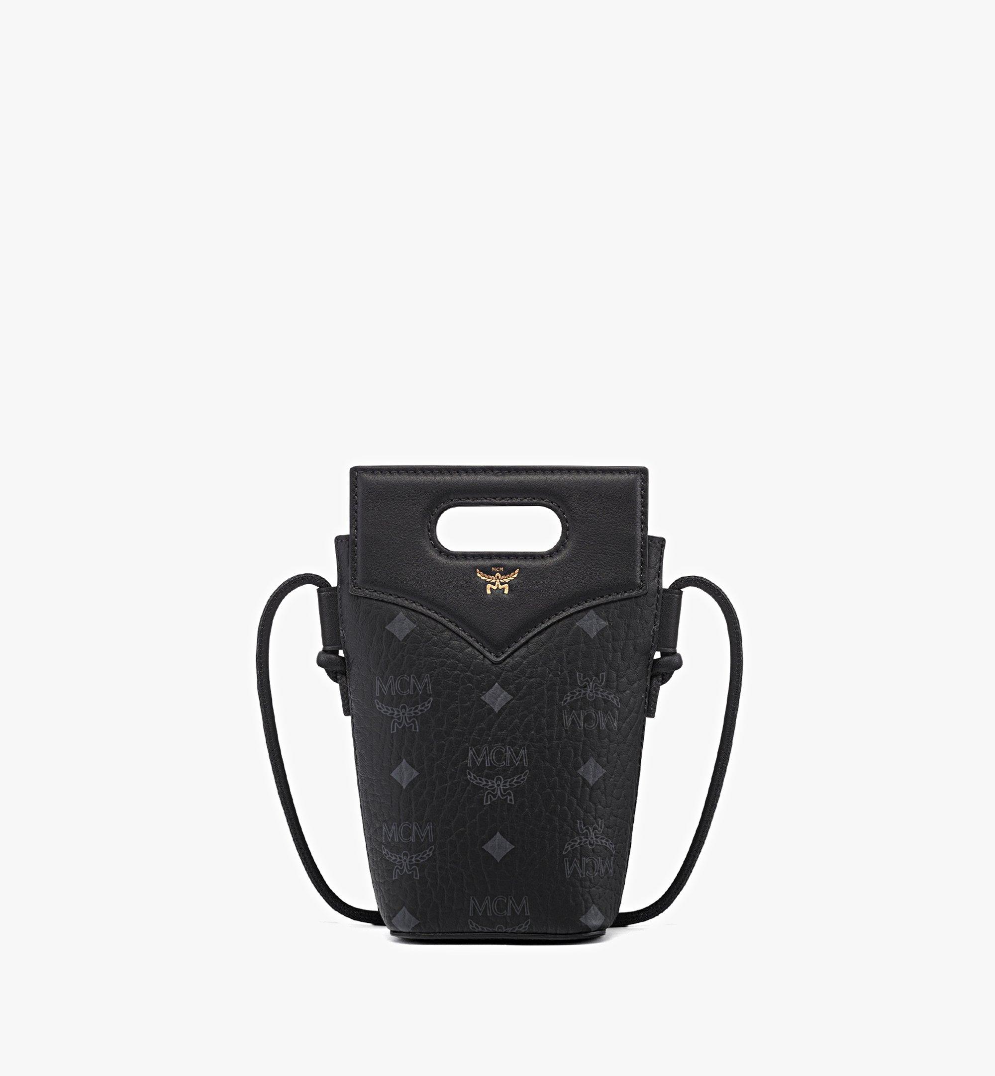 Diamond Crossbody Pouch in Visetos Leather Mix 1